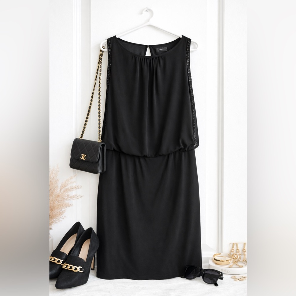 Scarlett Black Midi Dress Size 16